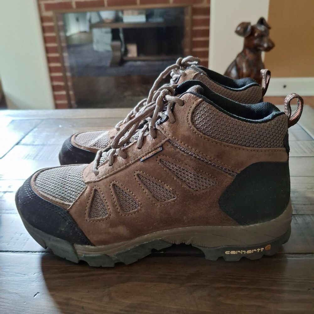 Carhartt CWH4120 Womens 8.5 M Waterproof Work Hiker Boots Brown Soft Toe